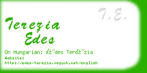 terezia edes business card